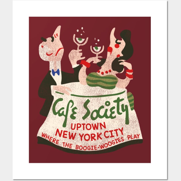 Vintage Cafe Society Defunct New York City Nightclub 1940s Wall Art by darklordpug